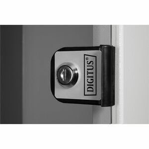 Digitus SOHO PRO 4U Wandmontierbar Geschlossener Schrank Rackschrank für Networking327 mm Regaltiefe - Hellgrau - Stahl, B