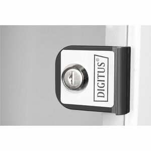 Digitus SOHO PRO 9U Wandmontierbar Geschlossener Schrank Rackschrank für Networking - Hellgrau - Glas, Stahl, Blech - 30 k