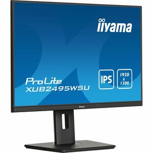 Moniteur LED iiyama ProLite XUB2495WSU-B7 24" Class WUXGA - 16:10 - Noir mat - 61,2 cm (24,1") Viewable - Technologie IPS 