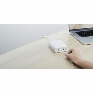 Belkin BoostCharge Pro 200 W Power Adapter - Universal Adapter - 4 USB Type-C - For USB Type C Device, iPhone, MacBook, Ma