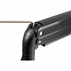 Bras support d'écran V7 DM1HDD pour Moniteur, Affichage - Noir mat - Support de barre à ressort à gaz robuste V7 pour doub