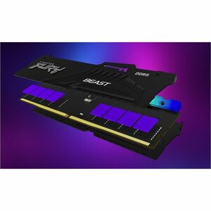 Kingston FURY Beast RAM Module - 64 GB (2 x 32GB) - RGB - DDR5-6400/PC5-51200 DDR5 SDRAM - 6400 MHz Dual-rank Memory - CL3