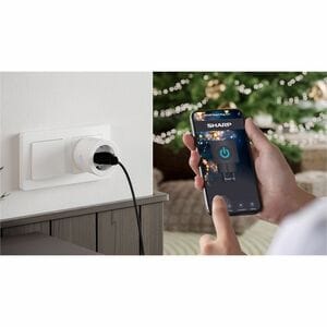 Sharp Smart Home Smart Plug - Google Assistant, Alexa Unterstützt - Weiß