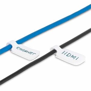 StarTech.com Wire & Cable Label - 5 mm Height x 19 mm Width x 90 mm Length - Removable Adhesive - White - Residue-free, Re