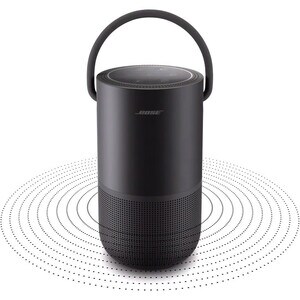 Bose Tragbar Bluetooth Smart Speaker - Google Assistant, Alexa Unterstützt - Schwarz - 360° Circle Sound - Wireless LAN - 