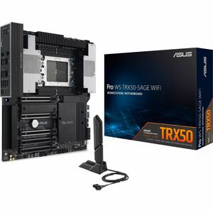 AMD TR5 CEB workstation motherboard, CPU and memory overclocking ready, robust 36 power-stage design, PCIe 5.0 x 16, PCIe 