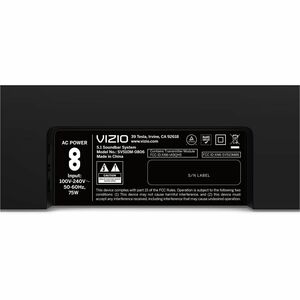 VIZIO 5.1 Bluetooth Sound Bar Speaker - 50 Hz to 20 kHz - Dolby Atmos, DTS:X, DTS Virtual:X - HDMI
