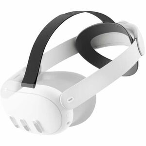 Meta Quest 3 Elite Strap - 101.5 mm Height x 164.5 mm Width x 240.2 mm Length - White - Plastic, Silicon, Fabric