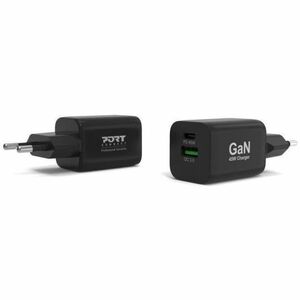 Port Connect 45 W AC Adapter - 1 Pack - Universal Adapter - 1 USB - 1 USB Type-C - For Notebook, MacBook Air, Tablet PC, S