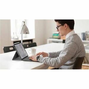 Logitech Combo Touch Keyboard/Cover Case for 33 cm (13") Apple iPad Air 13 (2024) iPad Air - Oxford Gray - Scuff Resistant