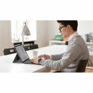 Logitech Combo Touch Tastatur/Cover für 33 cm (13 Zoll) Apple iPad Air 13 (2024) iPad Air - Grau - Plastik Körper - Abrieb