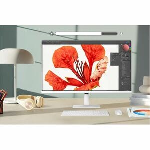 Samsung ViewFinity S7 S32D701EAU 32 Zoll Class 4K UHD LED-Monitor - 16:9 Format - Weiß - 81,3 cm (32 Zoll) Viewable - Vert