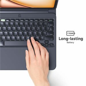 ZAGG Pro Keys 2 Keyboard/Cover Case (Folio) for 33 cm (13") Apple iPad Air 13 (2024) Tablet - Black - Drop Resistant