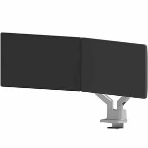 Neomounts NEXT Slim Mounting Arm for Display Screen, Flat Panel Display, Curved Screen Display, Monitor - Silver - Height 