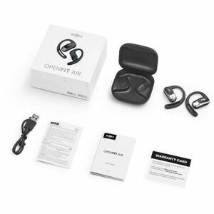 Shokz OpenFit Air True Wireless Ohrbügel, Ohrhörer Stereo Ohrhörerset - Schwarz - Binaural - Offen - Bluetooth