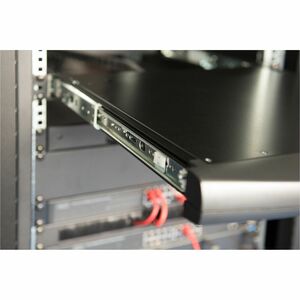 Digitus LCD Rack Console KVM Switch - Jet Black - 48.3 cm (19") LCD - HD - 1920 x 1080 - 1 x USB - 8 x VGA - Keyboard - To