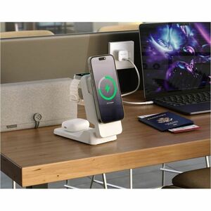 Matrix Ultimate Stromspeicher - Weiß - für AirPod, Apple Watch, Smartphone, Qi-fähiges Gerät, iPhone, Ohrhörer, USB Typ C 