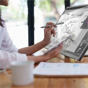 Alogic Stylus mit Integrierter Schreibstift - 1 - Ersetzbare Stylus-Spitze - Anodisiertes Aluminium - Touchscreen-Monitor