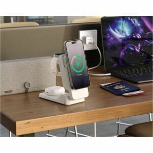 Matrix Ultimate Stromspeicher - Weiß - für AirPod, Apple Watch, Smartphone, Qi-fähiges Gerät, iPhone, Ohrhörer, USB Typ C 