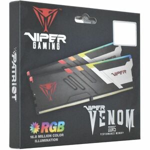 VIPER Venom 32GB (2 x 16GB) DDR5 SDRAM Memory Kit - 32 GB (2 x 16GB) - RGB - DDR5-6000/PC5-48000 DDR5 SDRAM - 6000 MHz - C