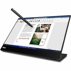 Lenovo ThinkVision M14t 14" Class LED Touchscreen Monitor - 16:10 - 6 ms - 14" Viewable - Capacitive - 10 Point(s) Multi-t