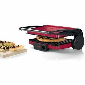 Bosch TCG4104 Bistecchiera Rosso, Rosso, Metallo, Rettangolare, Manopola, 328 x 238 mm, Alluminio
