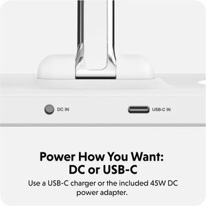 Targus HyperJuice HJ3004WHGL Induction Charger - White - For Qi2-enabled Device, iPhone - Input connectors: USB