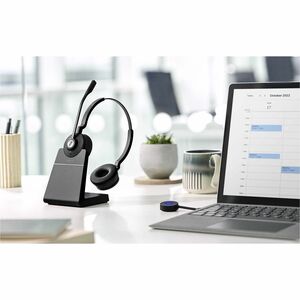 Jabra Engage 55 SE Wired/Wireless Over-the-head, On-ear Stereo Headset - Binaural - Supra-aural - 14935.2 cm - DECT - 40 H