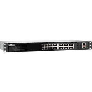 QNAP QSW-M3224-24T 24 Ports Manageable Ethernet Switch - 10 Gigabit Ethernet - 10GBase-T - 3 Layer Supported - 116.90 W Po