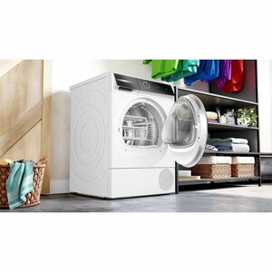 Asciugatrice elettrica Bosch WQB245B0IT Caricamento Frontale Condensatore/pompa di calore - Bianco - Smart Connect