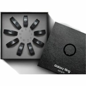 Samsung Galaxy Ring, Size 10, Titanium Black - Finger - Accelerometer, PPG Sensor, Temperature Sensor - Sleep Quality, Hea