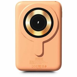 Urban Factory Magnee Power Bank - Apricot Ice - For iPhone - 10000 mAh - 15 W - 4.50 A, 3 A - USB Type-C Connector - 2 x U