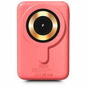 Urban Factory Power Bank - Coral - For Smartphone - 10000 mAh - 4.50 A, 3 A, 1.67 A, 2.22 A, 2 A, 1.50 A - 5 V DC, 9 V DC,