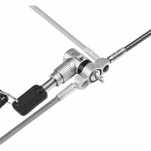 StarTech.com 3-in-1 Universal Laptop Lock 6.6ft, Master Keyed Locking Cable, Security Cable, Compatible w/Noble Wedge®/Nan