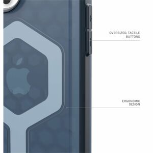 Urban Armor Gear Essential Armor Case for Apple iPhone 16 Pro Max Smartphone - Hexagonal Pattern - Cloud Blue - Shock Abso