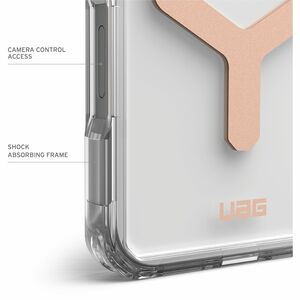 Urban Armor Gear Plyo Case for Apple iPhone 16 Pro Max Smartphone - Ice/Rose Gold - Yellowing Resistant, Impact Resistant,