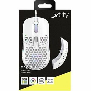 CHERRY XTRFY M42-RGB-WHITE Rato para jogos - USB tipo A, USB - Ótico - Branco - 1 - Cabo - 16000 dpi - Roda de deslocação 
