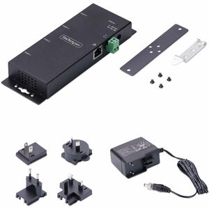 StarTech.com Device Server - TAA Compliant - Twisted Pair - 1 x Network (RJ-45) - 4 x Serial Port - 10/100Base-T - Fast Et