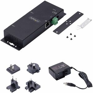 StarTech.com Device Server - TAA-konform - Verdrilltes - 1 x Netzwerk (RJ-45) - 2 x Serielle Schnittstelle - 10/100Base-T 