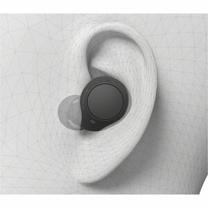 Sony WFC510B True Wireless Earbud Stereo Earset - Black - Siri, Google Assistant - Binaural - In-ear - Bluetooth
