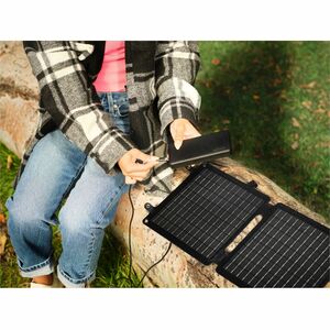 Trust Solarpanel - 26,10 cm (10,28 Zoll) Höhe x 100 cm (39,37 Zoll) Breite x 1,50 cm (0,59 Zoll) Tiefe - Schwarz