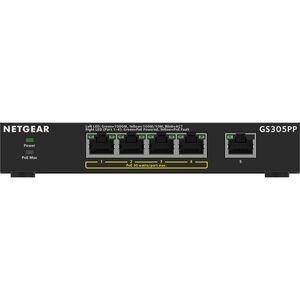 Netgear 300 GS305PP 5 Anschlüsse Ethernet-Switch - Gigabit-Ethernet - 10/100/1000Base-T - 2 Unterstützte Netzwerkschicht -