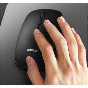 Adesso EasyTouch WKB-7300 Keyboard & Mouse - English (UK) - USB Type C Scissors Wireless RF 2.40 GHz Keyboard - 112 Key - 