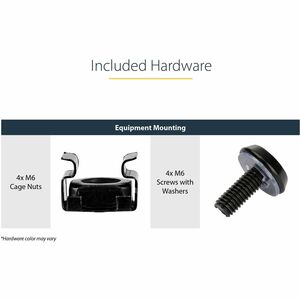 Black Standard Universal Server Rack Cabinet Shelf