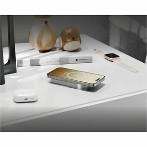 Alogic Matrix+ Power Bank - Black - For Qi-enabled Device - 5000 mAh - 12 V Input - Black