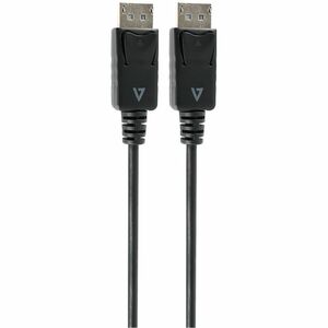 V7 V7DPPRO-3M-BLK 3.05 m Porta de visualização Cabo A/V - Cable for Dispositivo áudio/vídeo, PC, Monitor, Projetor - 32.4 