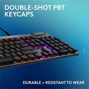 Logitech G915 X Low-Profile Wired Mechanical Gaming Keyboard, Double-Shot PBT Keycaps, Fully Programmable Keys, RGB Lighti