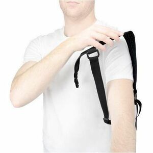 MOBILIS Carrying Case Walkie-talkie - Black - Drop Resistant, Anti-slip - Silicone Body - Chest Strap - 1