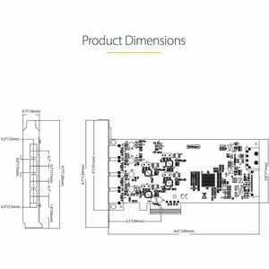 StarTech.com 4-Port USB PCIe Karte, USB 3.2 5Gbps, PCI Express Karte mit 4 unabhängigen USB-Controllern, 4 USB-A Anschlüss