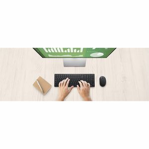 Dell KM555 Tastatur & Maus - QWERTZ - Schweizerisch - Retail Box - Tastatur, Kabellos, Bluetooth/RF, 5.1 2,40 GHz USB Typ-